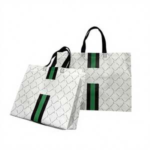 Bolsas Reutilizables de Polipropileno Laminado con Recubrimiento Personalizado, Bolsas No Tejidas de Spunlace con Logotipo Impreso para Tiendas de Ropa y Calzado, Venta al por Mayor desde China - Product Image 1
