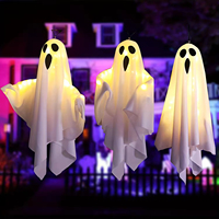Nouvelles lampes LED fantômes suspendues pour Halloween, décorations lumineuses pour l'ambiance des fêtes en intérieur
