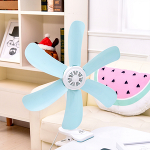 พัดลมหนีบ 6 ใบพัด ยี่ห้อ Qifeng ขนาด 6 นิ้ว ใช้ไฟบ้าน สำหรับตั้งโต๊ะ - Product Image 1