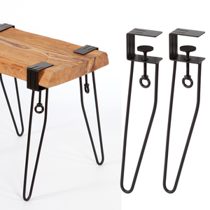 Pieds de <span class=keywords><strong>table</strong></span> à pince sans perçage, pieds de meubles industriels en métal noir <span class=keywords><strong>pour</strong></span> <span class=keywords><strong>table</strong></span> basse DIY, pieds de <span class=keywords><strong>table</strong></span> d'appoint <span class=keywords><strong>pour</strong></span> salon - Product Image 1