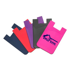 Carteira de silicone para celular, porta-cartões de crédito com logotipo impresso personalizado, carteira para celular, oferta imperdível - Product Image 5