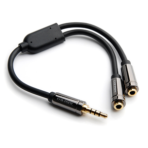 3.5mm maschio a 2 femmina cavo Audio e Video giacca in PVC auricolare Splitter <span class=keywords><strong>Jack</strong></span> Mic <span class=keywords><strong>Stereo</strong></span> per microfono altoparlante treccia schermatura - Product Image 6