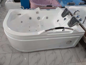 Baignoire autoportante de luxe moderne pour 2 personnes, bain à remous <span class=keywords><strong>jacuzzi</strong></span>, baignoire de trempage pour projets hôteliers OEM ODM - Product Image 4