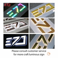 Enseignes Lumineuses EZD Sur Mesure pour Smoke Shop, Lettres Boîtiers LED 3D, Logo Métal 3D, Panneau d'Affichage Extérieur
