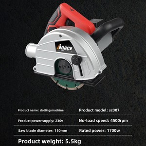 SC007 Customizable Heavy-Duty High-Speed Slotting <b>Machine</b> One-Step Molding Water Electricity Wall Concrete <b>Stone</b> <b>Cutting</b> <b>Machine</b> - Product Image 4
