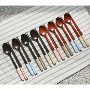 Ustensiles en bois de bambou naturel OEM ODM 100% Conceptions personnalisées Grossiste d'accessoires écologiques réutilisables de fabricant du Vietnam - Product Image 5