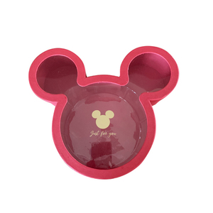 Wholesale Cardboard Paper Gift Packaging Valentine Day Birthday Rose Flower Box Mickey Mouse Flower Box PVC Window