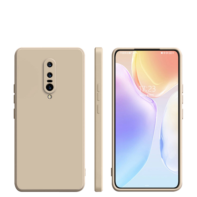 For Oneplus7 Pro Case Liquid Silicone Soft Cover for Oneplus 7 7T Pro One Plus 8 T 8T Oneplus8T Oneplus8 Shockproof Phone Case