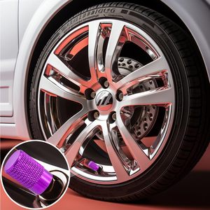 Capuchon de valve coloré en alliage d'aluminium pour pneus de voiture, capuchon anti-poussière pour valve tubeless, violet, argent, noir, rouge, bleu, or, vert, American Mouth - Product Image 1
