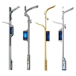 Poste de Iluminación Inteligente <span class=keywords><strong>para</strong></span> Ciudad Inteligente 2026, con Cámara Wifi 5G, Pantalla LED y Cargador <span class=keywords><strong>para</strong></span> Vehículos Eléctricos - Product Image 2