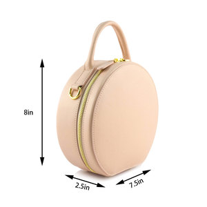 <span class=keywords><strong>Sac</strong></span> à bandoulière à main ronde pour femmes, joli <span class=keywords><strong>sac</strong></span> <span class=keywords><strong>rond</strong></span> rose à la mode 2022 - Product Image 2