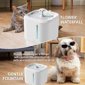 Pet tiryakisi su çeşmesi kedi aksesuarları otomatik dolaşım filtrasyon dolma köpek içecek besleyici dilsiz su sebili