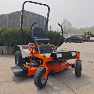 Tondeuse à gazon professionnelle autoportée à essence 4 temps, avec bac de ramassage arrière, poignées réglables en hauteur et lame rotative - Product Image 2