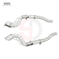 Tubo de Escape de Acero Inoxidable SDO para Ferrari 812 GTS 6.5L V12 2021+, Kit de Tubo de Escape Recto con Protección Térmica de Alto Rendimiento OPF