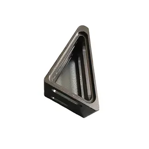 Professional Factory Custom Aluminum Black Anodized Triangular Structure Support Fram Cnc Machining Fabrication By Yistar
