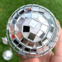 Boule à miroir gonflable disco, 10cm 20cm 30cm 40cm 50cm 60cm 70cm 80cm 90cm 10cm, couleur argent, vert, rose, or, offre spéciale