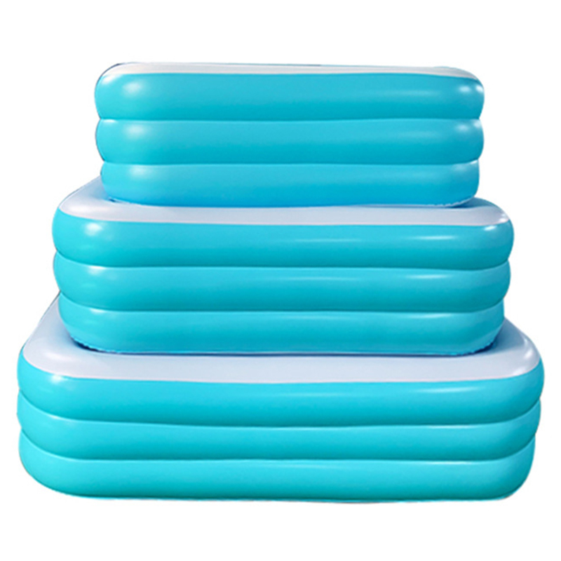 Square light blue white