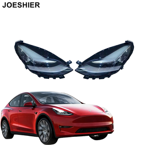 Accesorios para autos JOESHIER, faros delanteros LED para Tesla Model 3/Y 2021-2023, conjunto de faros, luz diurna LED, lente LED, lámpara frontal - Product Image 1
