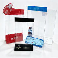 Support de table en acrylique haute transparence pour cartes de table, présentoir promotionnel personnalisé avec logo pour menu de restaurant