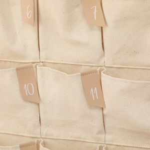 Vente en gros Tenture murale de décoration en tissu vierge avec pochette en coton et toile <span class=keywords><strong>Calendrier</strong></span> de l'<span class=keywords><strong>Avent</strong></span> de Noël - Product Image 3