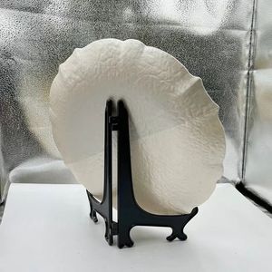 Moderno semplice <span class=keywords><strong>bordo</strong></span> argento piatto cibo irregolare Lace <span class=keywords><strong>oro</strong></span> bordato bistecca vetro <span class=keywords><strong>piatti</strong></span> caricabatterie per Hotel festa decorazione - Product Image 3