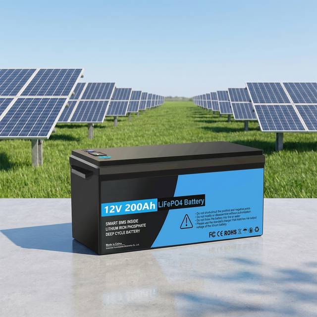OEM ODM 12V 12.8V 200Ah LiFePO4 Lithium Battery Pack Power Tools Solar Energy Storage CE Certification 6000 Cycles Built-in BMS