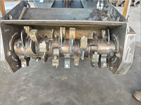 LISEN Trituratore Idraulico per Legno da 6 Pollici per Skid Steer, Cippatrice Forestale con Ingranaggi e Motore, Compatto CE JP