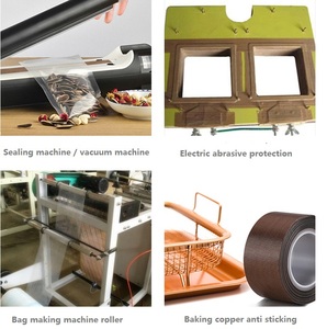 Nhiệt độ cao kháng <span class=keywords><strong>PTFE</strong></span> băng cách nhiệt sợi thủy tinh vải băng dính - Product Image 5