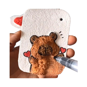 Zhennmo ma thuật <span class=keywords><strong>Puffy</strong></span> sơn bọt kết cấu Kit 3D vẽ vải xốp nước bàn chải Eva trống sơn giấy bóp đồ chơi 14 + năm - Product Image 4