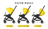 Poussette pour bébé en aluminium multifonctionnelle avec tissu imperméable 2 en un absorbant les chocs dans les deux sens