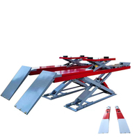 Machine à soulever les voitures électrique 4 tonnes, hydraulique, super ultra-mince, à ciseaux, à levage unique, pour garage domestique et sous-sol
