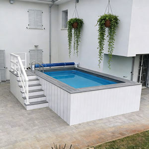 Piscina Elevada Resistente con Borde de Madera Compuesta y Bomba Integrada con Temporizador Automático - Product Image 5