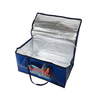 Sac isotherme personnalisé avec logo de marque imprimé, imperméable, laminé en PP, non tissé, pour emballages de plats à emporter des restaurants