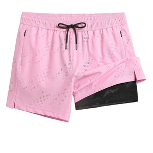Vente chaude en gros Shorts de bain personnalisés à séchage rapide Shorts de bain vierges avec filet Maillots de bain respirants Shorts de plage pour hommes - Product Image 4
