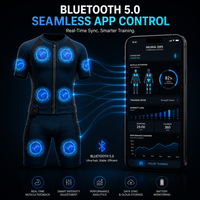 Stimulateur Musculaire Bioélectronique EMS, Ensemble de Musculation pour Entraînement Physique Unisexe, Tonificateur Musculaire