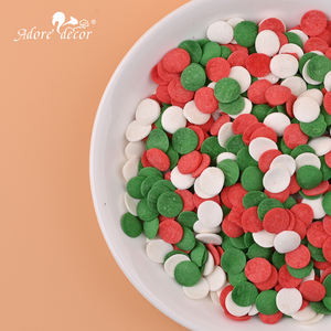 Nuevas Chispas de Azúcar Dulces Certificadas Halal para Pasteles Navideños con Adornos Decorativos y Gorros de Caramelo en Forma Sólida en Bolsa - Product Image 6