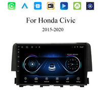 Autoradio pour Honda Civic 10ème génération 2015 - 2021 Lecteur multimédia 2 DIN Sans fil Car-play Android Auto GPS NAVIGATION