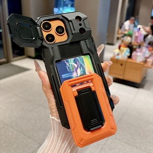 Nouvelle coque de téléphone Mecha avec fente pour cartes pour iPhone 17 Pro Max, protection robuste antichoc pour iPhone 16 - Product Image 4