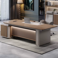 Nouvelle table d'ordinateur en bois en gros pour usine, bureau de direction, table de bureau commerciale, bureaux modernes