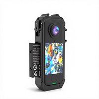 Support de fixation en plastique PC durable de haute qualité pour Insta360 X4 Air avec double interface griffe froide et port 1/4''
