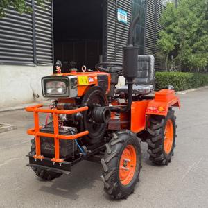 Мини-трактор с четырьмя колесами, дизельный, одноцилиндровый, для роторной обработки почвы, вспашки и посадки - Product Image 6