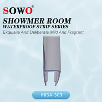 Sowo Frameloze Moderne Badkamer Douchedeur Pvc Waterdichte Afdichting Strip Behuizing