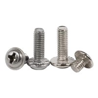 Vis à tête cylindrique cruciforme en acier inoxydable 304 DIN967 avec rondelle, vis de machine Phillips