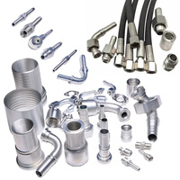 Adaptateur en acier au carbone galvanisé soudé, raccord rapide, assemblage de tuyau hydraulique Parker, raccord 1/4"-2" NPT JIC SAE BSP métrique ORFS