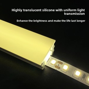 Luz LED flexible de silicona con cubierta, cubierta de silicona independiente, ranura para luz suave integrada con borde - Product Image 3