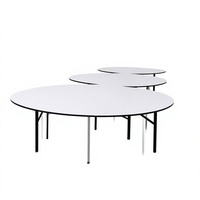 Table de style hôtelier avec plateau en PVC, pieds pliants en métal, plateau de cuisson à induction réglable, plateau tournant en verre pour la restauration de rue