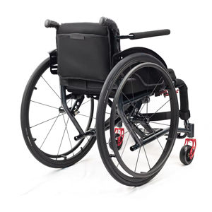 Largeur du siège personnalisée Anneau de poignée large et léger <span class=keywords><strong>Fauteuil</strong></span> roulant de 22 pouces <span class=keywords><strong>Fauteuil</strong></span> roulant pliable <span class=keywords><strong>Fauteuil</strong></span> roulant manuel Chaise de sport - Product Image 6
