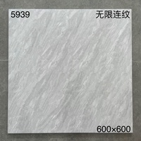 Carreaux de marbre en porcelaine mate 600x600mm de Chine pour sols, disponibles pour la décoration intérieure et extérieure, carreaux de salle de bain