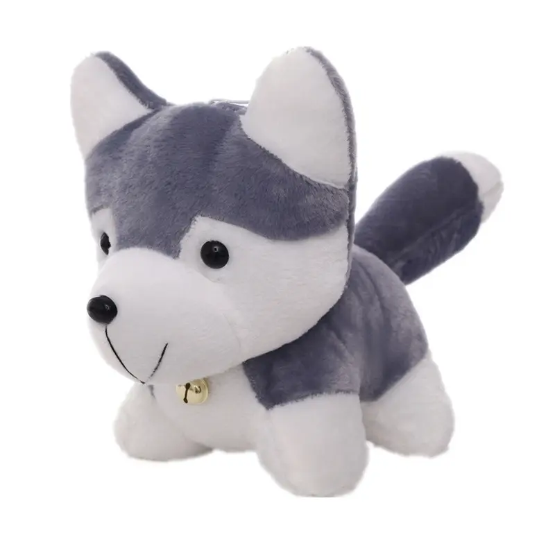 25cm Wholesale Dog Toys Home Bedroom Decoration Rag Dolls Birthday Gift for Children Friends Cartoon Stuffed Husky Plush Pillow