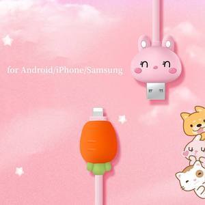 Dễ Thương Thỏ Hồng Micro USB C 5A Nhanh Chóng Sạc Cáp Type-C Di Động Phụ Kiện Cho <span class=keywords><strong>Iphone</strong></span> & Máy Tính Tương Thích Với IOS - Product Image 4